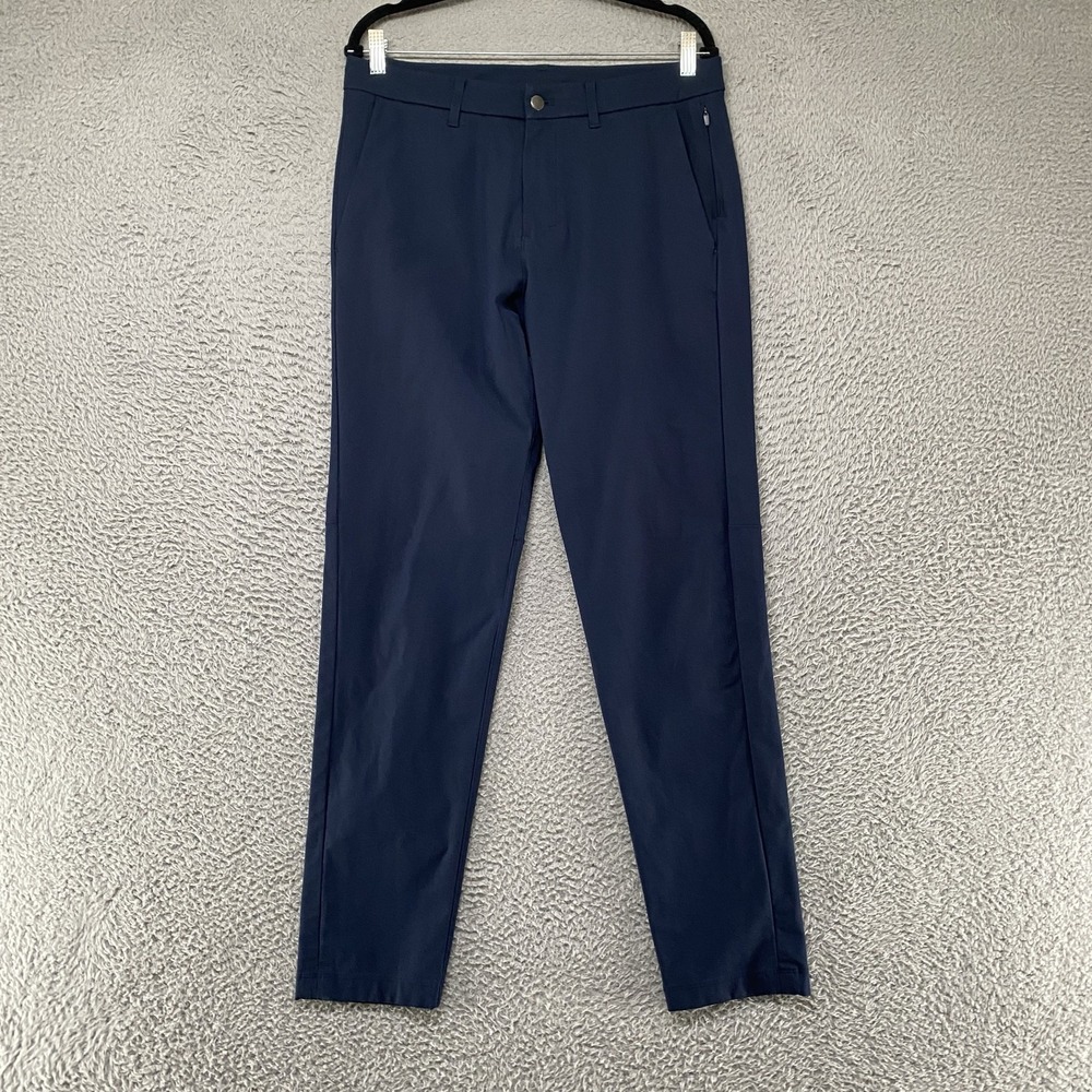 Lululemon ABC Pants Mens 32x32 Blue Slim Fit Stretch Chino Golf Performance